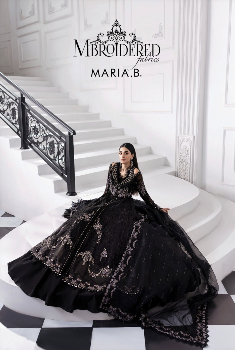 3 Piece Unstitched Embroidered Organza Suit | BD-3004